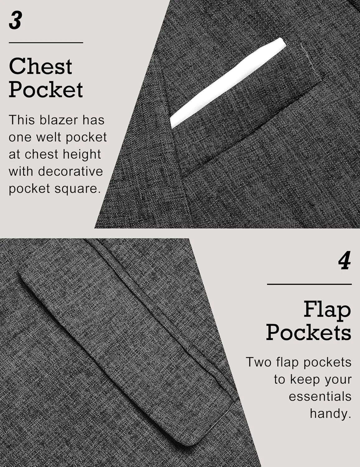 COOFANDY Men's Casual Suit Blazer Jackets Lightweight Sports Coats One Button Linen Texture Jacket