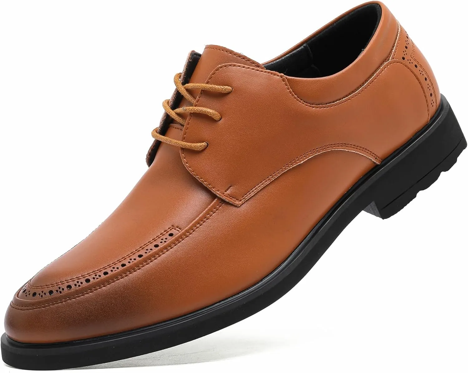DADAWEN Men's Classic Formal Oxford Shoes Business Wingtip Lace Up Dress Shoes