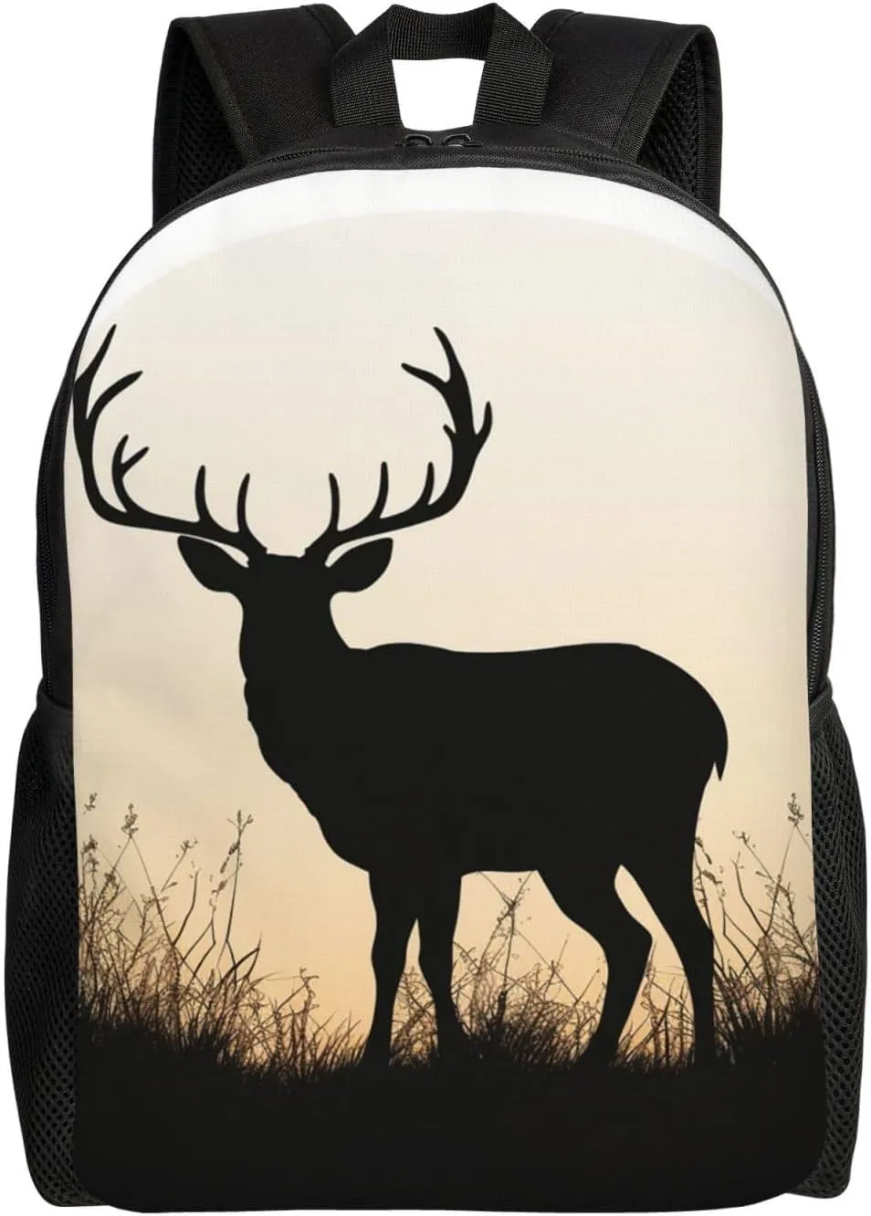 Deer Silhouette Travel Laptop Backpack Waterproof Lightweight Cute Backpack For Women Men Casual Daypack