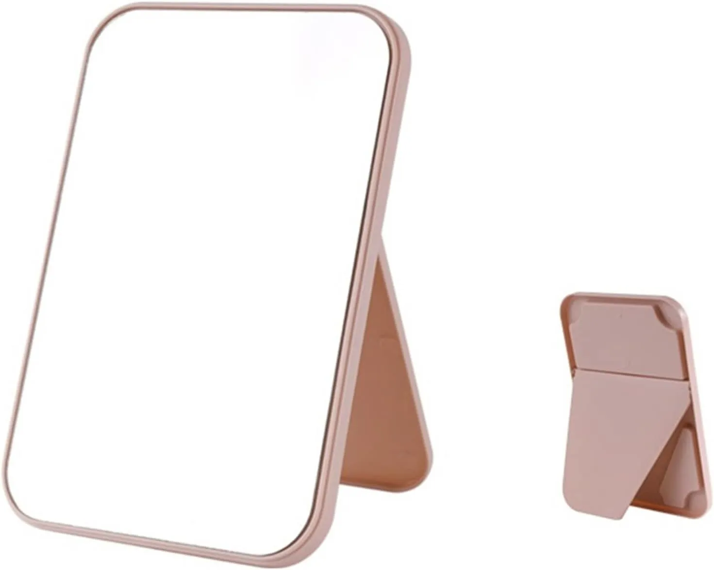 Desktop Vanity Mirror Household Makeup Mirror Desktop Foldable Standing High-Definition Makeup Mirror Portable Square Makeup Mirror Suitable for Travel, Makeup, Office
