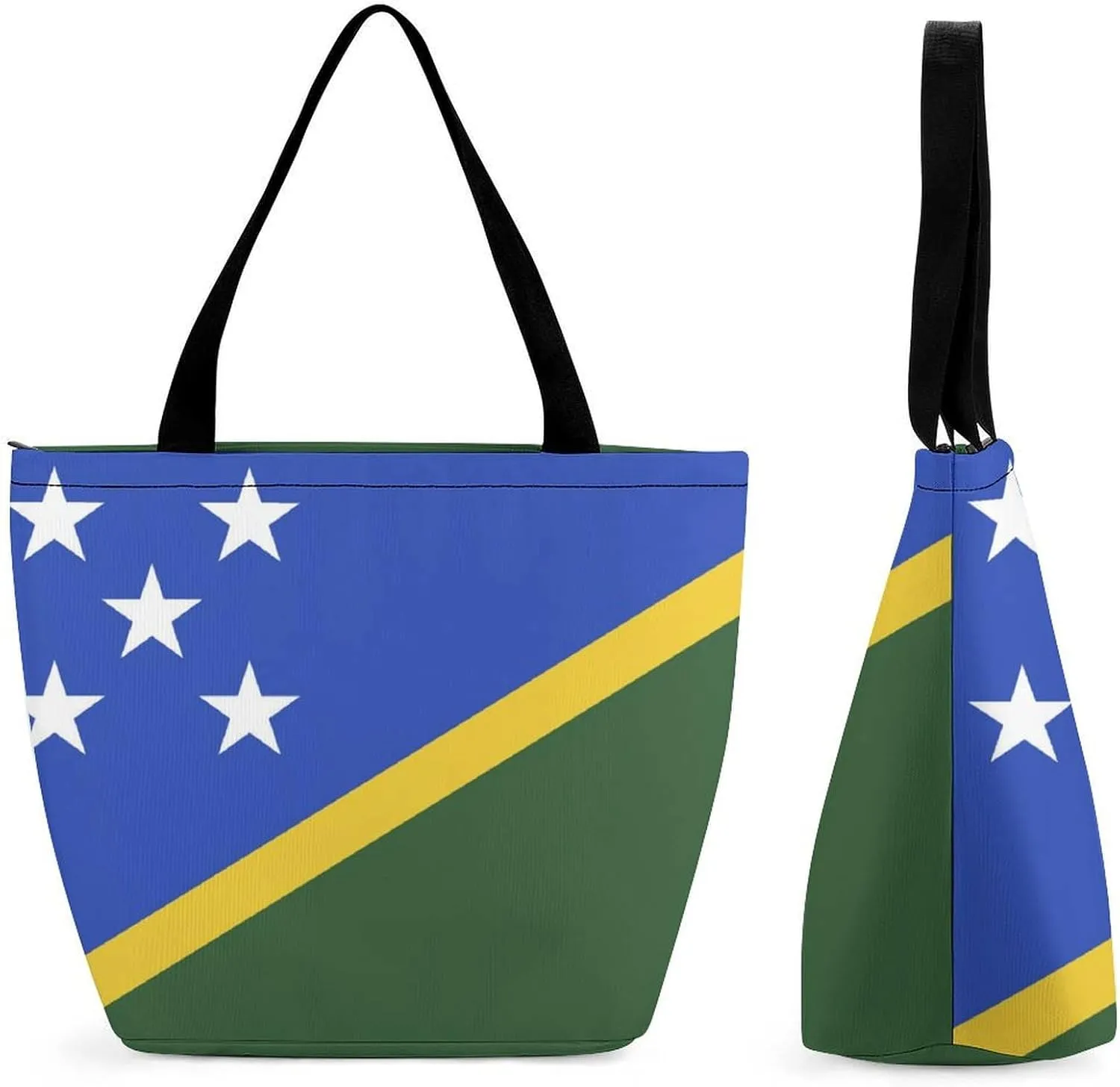 Djibouti Flag Women's Large Tote Handbag with Zipper for Work and Travel Convenience
