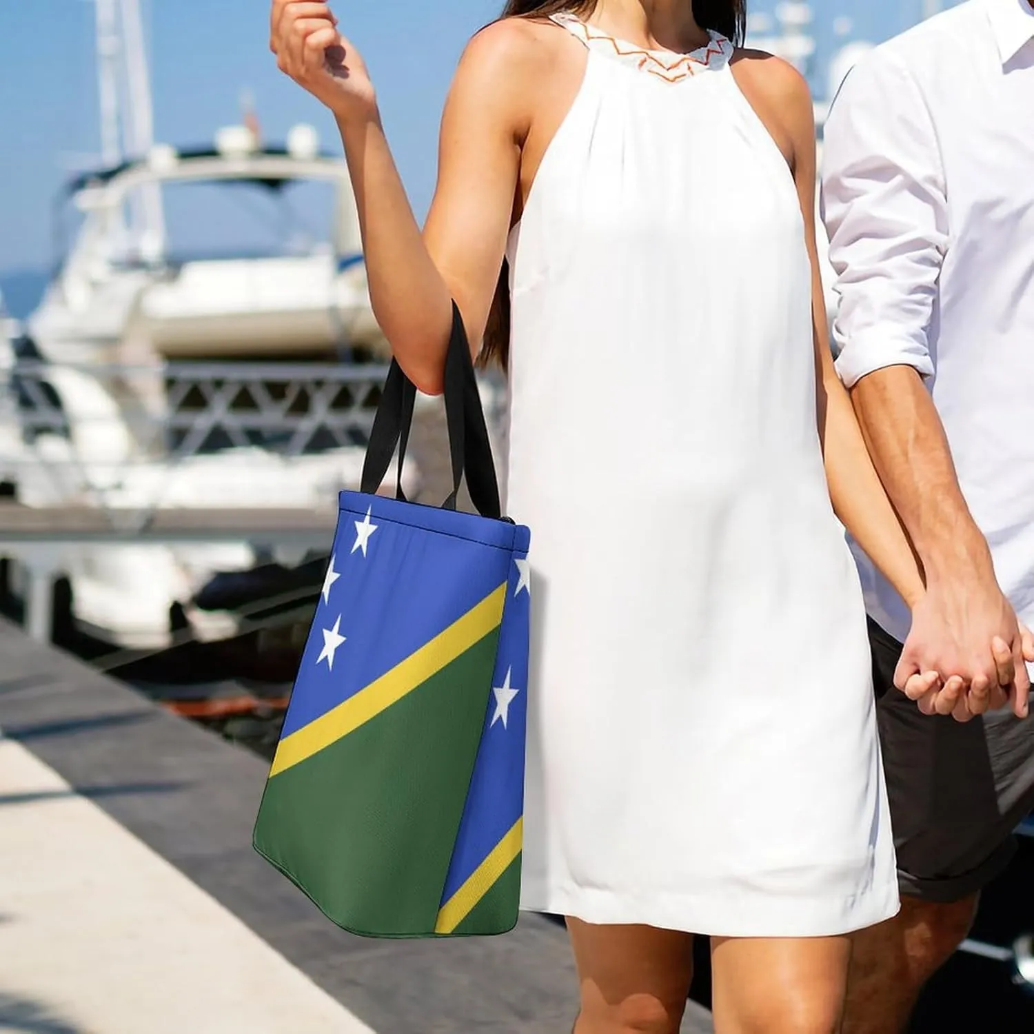 Djibouti Flag Women's Large Tote Handbag with Zipper for Work and Travel Convenience