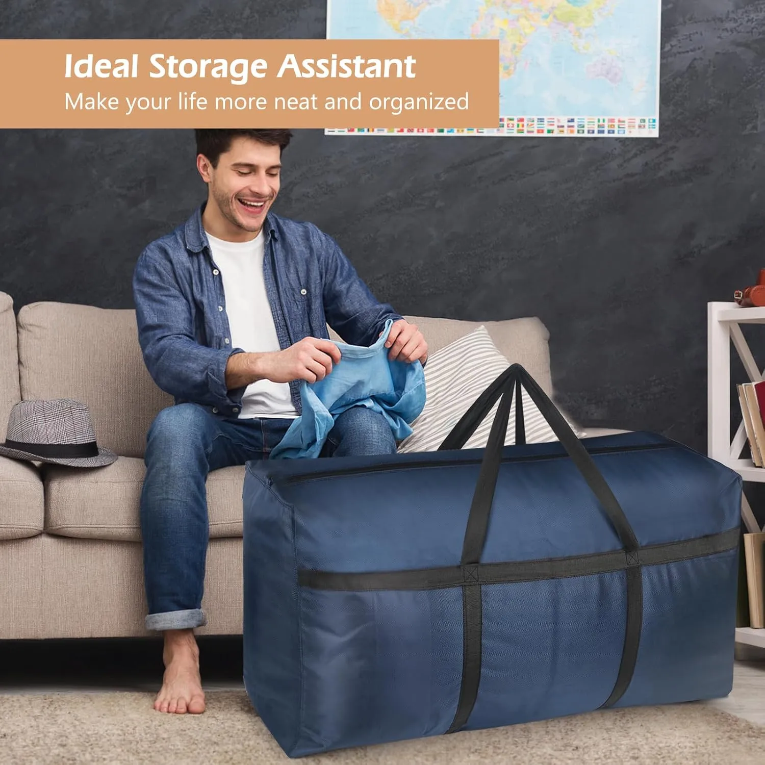 Extra Large Duffle Bag,120L Big Foldable Duffle Bag for Travel