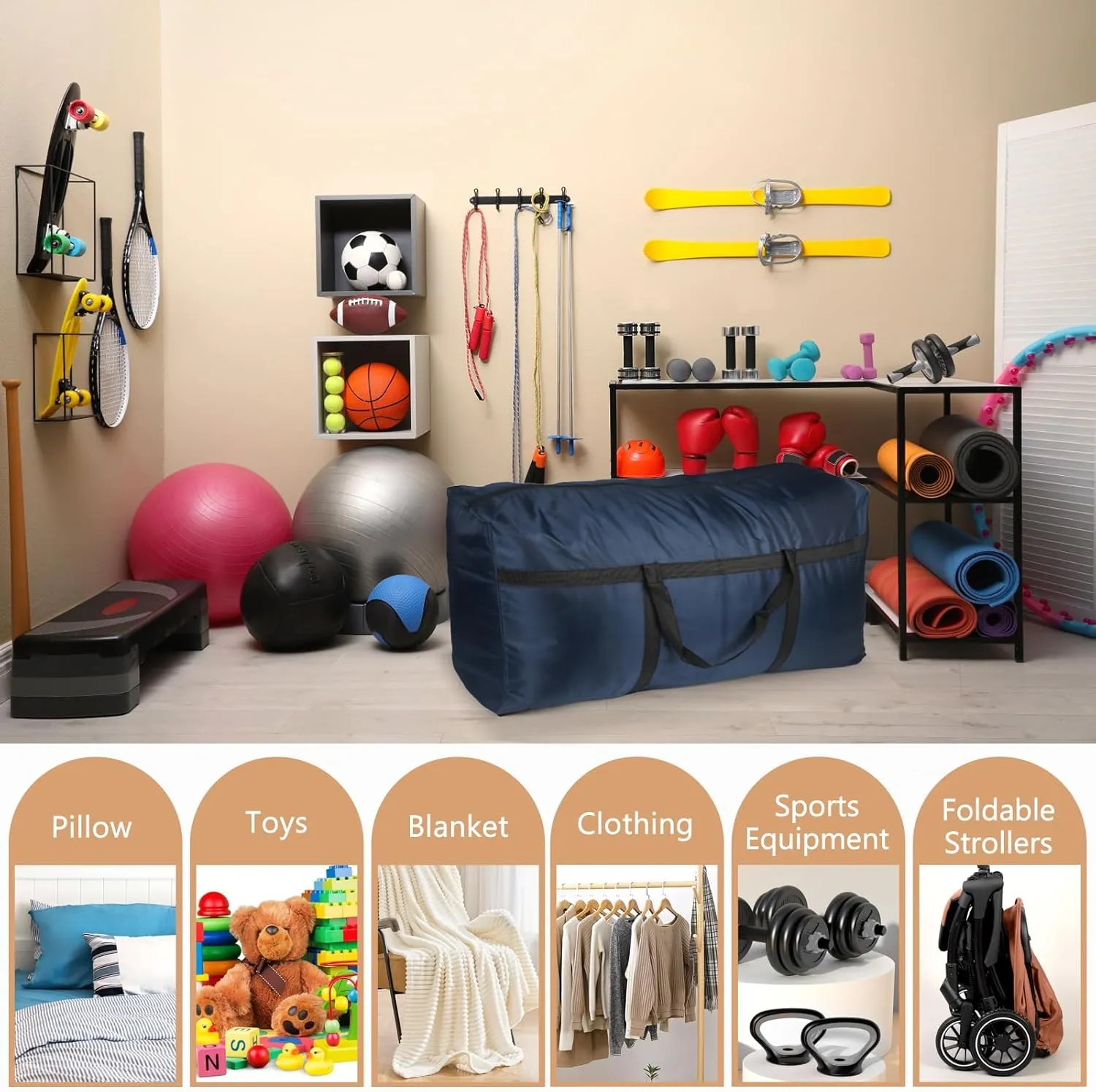 Extra Large Duffle Bag,120L Big Foldable Duffle Bag for Travel