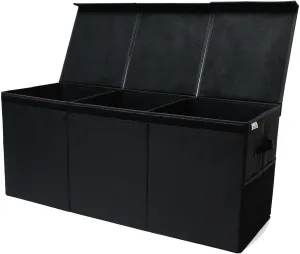 Extra Large Toy Storage Organizer with Lid - Sturdy, Collapsible Toy Chest Storage Box Design - Toys Bin with Dividers for Kids, Nursery, Bedroom, Playroom 37"x16"x14"
