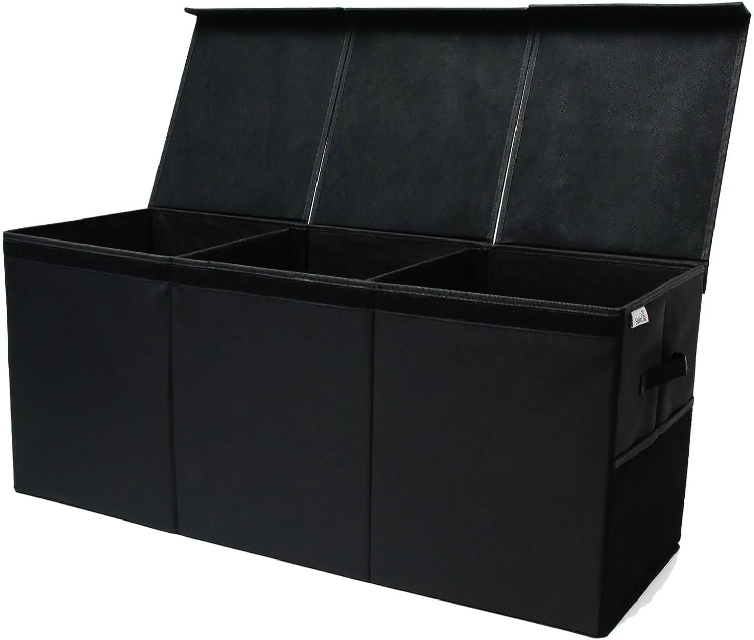Extra Large Toy Storage Organizer with Lid - Sturdy, Collapsible Toy Chest Storage Box Design - Toys Bin with Dividers for Kids, Nursery, Bedroom, Playroom 37"x16"x14"