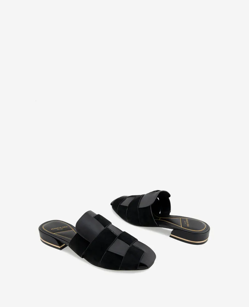 Faina Leather Fisherman Slide Sandal