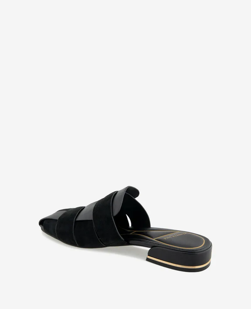 Faina Leather Fisherman Slide Sandal