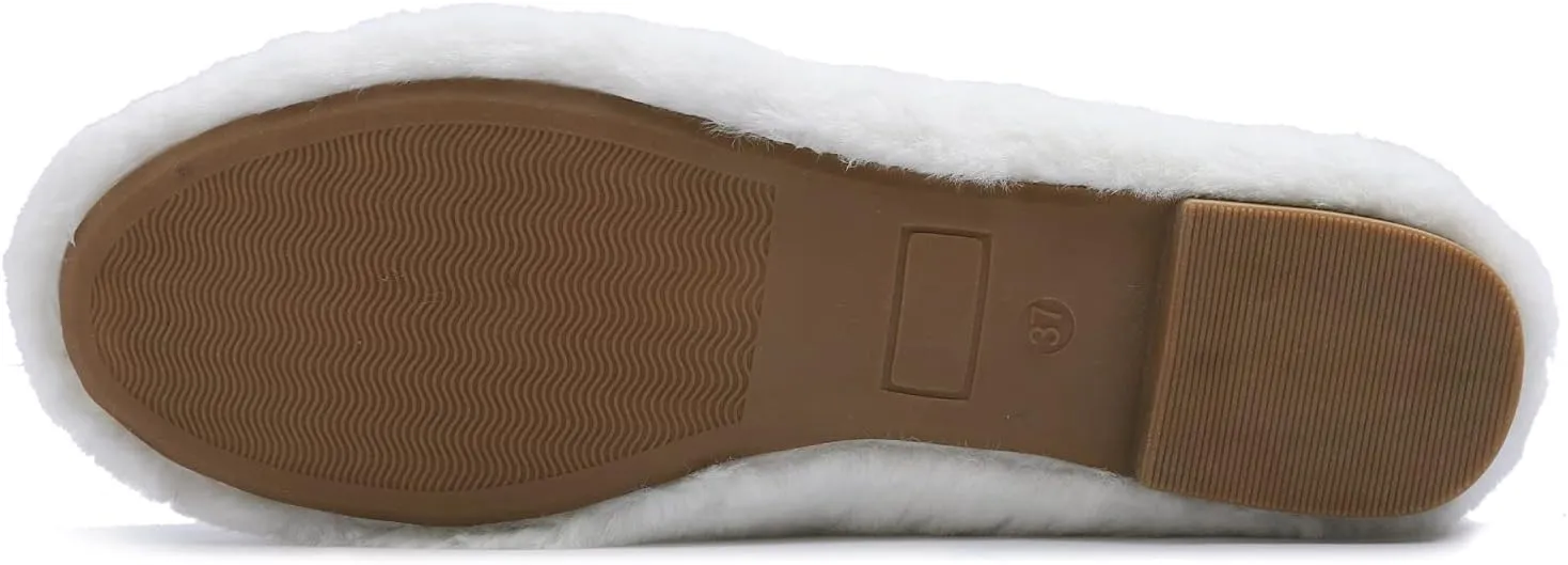 FEVERSOLE Women's Ultra Soft Colorful Memory Foam Cushioned Faux Suede Home Ballet Flats