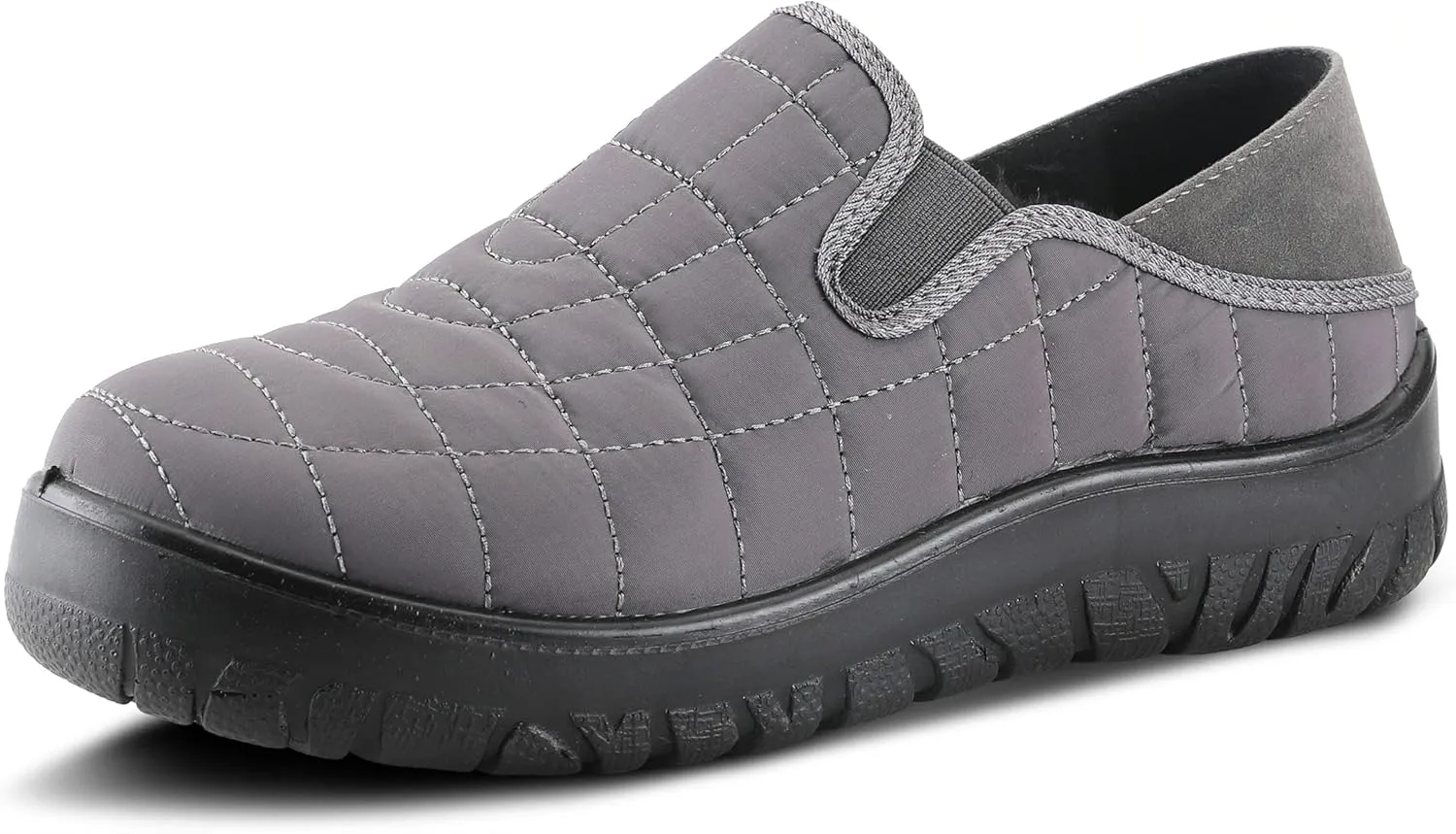Flexus Spring Step Mella Slip on Shoes for Women - Waterproof Nylon Loafer with Snow Grip Clip - Comfortable Ladies Shoes for Outdoor