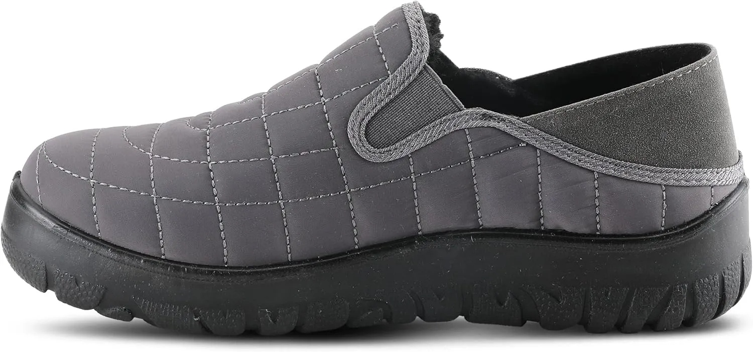Flexus Spring Step Mella Slip on Shoes for Women - Waterproof Nylon Loafer with Snow Grip Clip - Comfortable Ladies Shoes for Outdoor