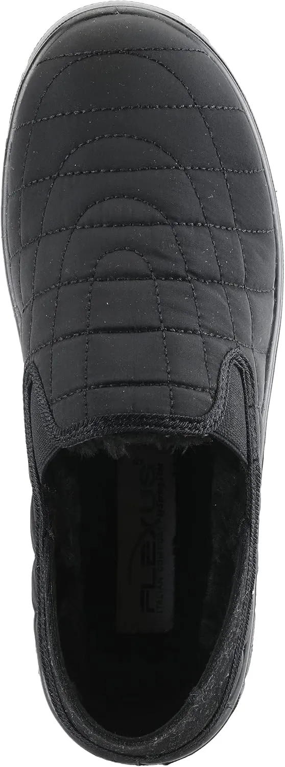 Flexus Spring Step Mella Slip on Shoes for Women - Waterproof Nylon Loafer with Snow Grip Clip - Comfortable Ladies Shoes for Outdoor
