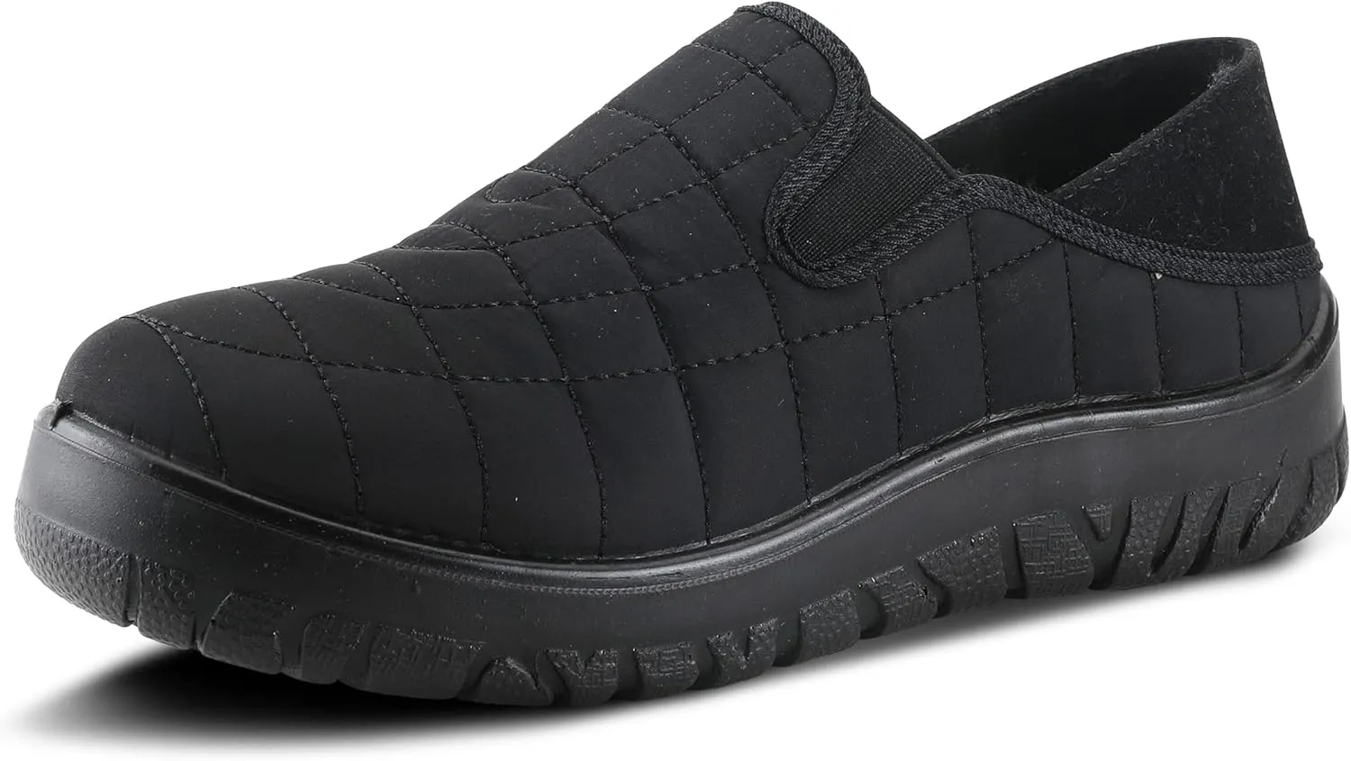 Flexus Spring Step Mella Slip on Shoes for Women - Waterproof Nylon Loafer with Snow Grip Clip - Comfortable Ladies Shoes for Outdoor