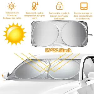 foldable car windshield sun shade