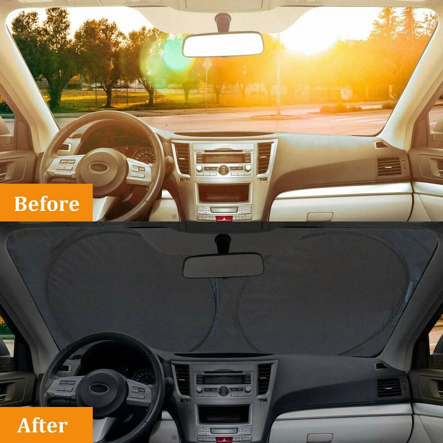 foldable car windshield sun shade