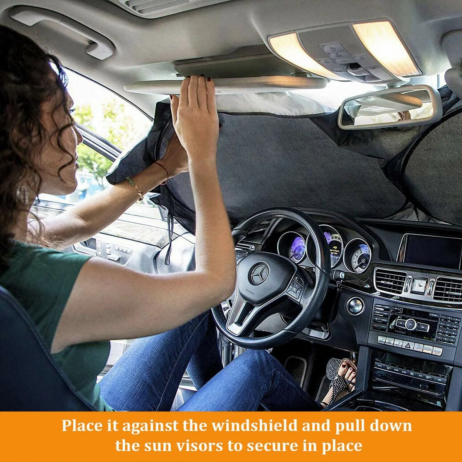 foldable car windshield sun shade