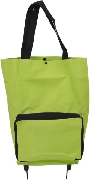 Foldable Fabric Shopping Cart, Multifunctional Storage Bag, Portable Shopping Cart, Large Capacity for Trunk, Food Cabinet, Garage, Convenient and Practical (Green)