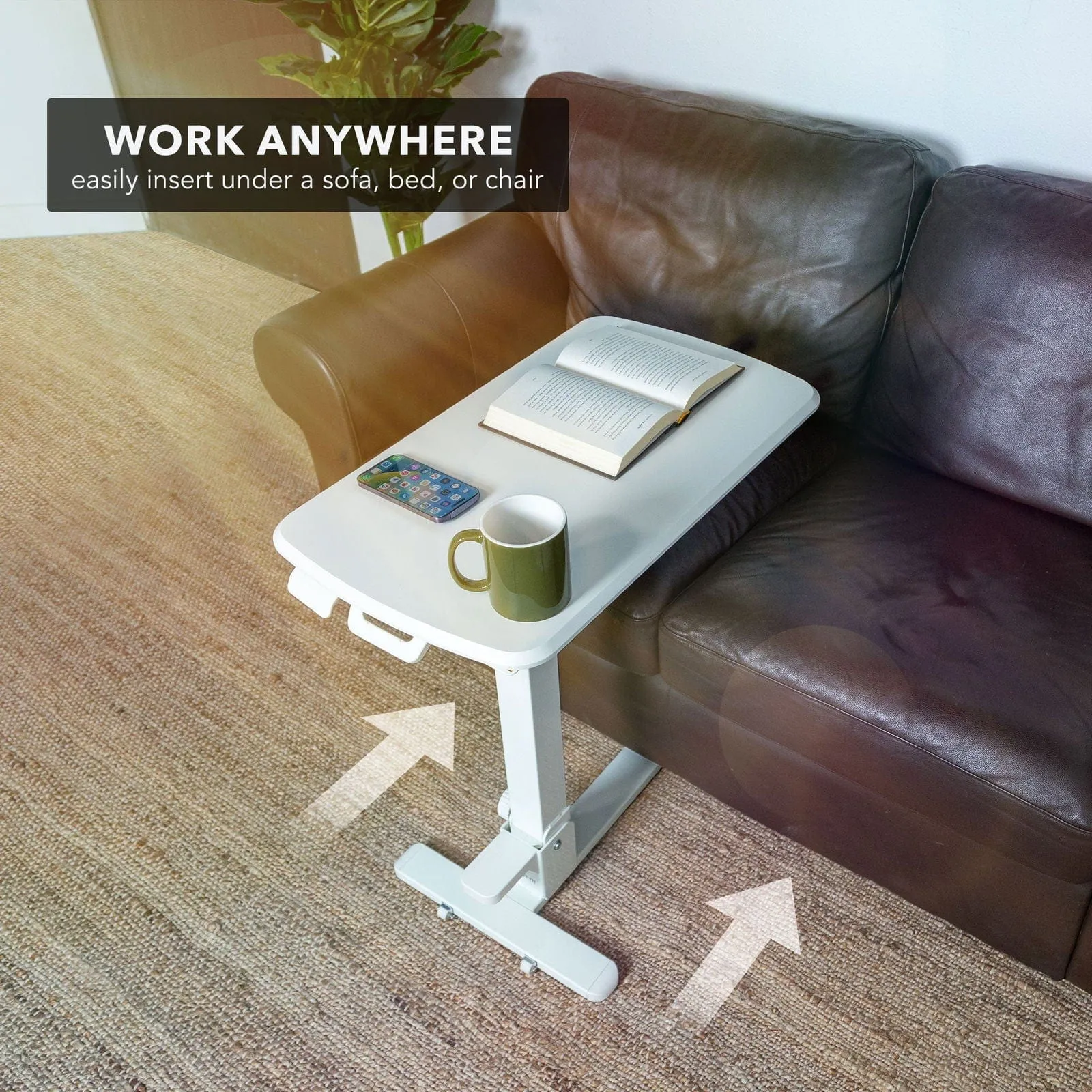 Foldable Rolling Overbed Table
