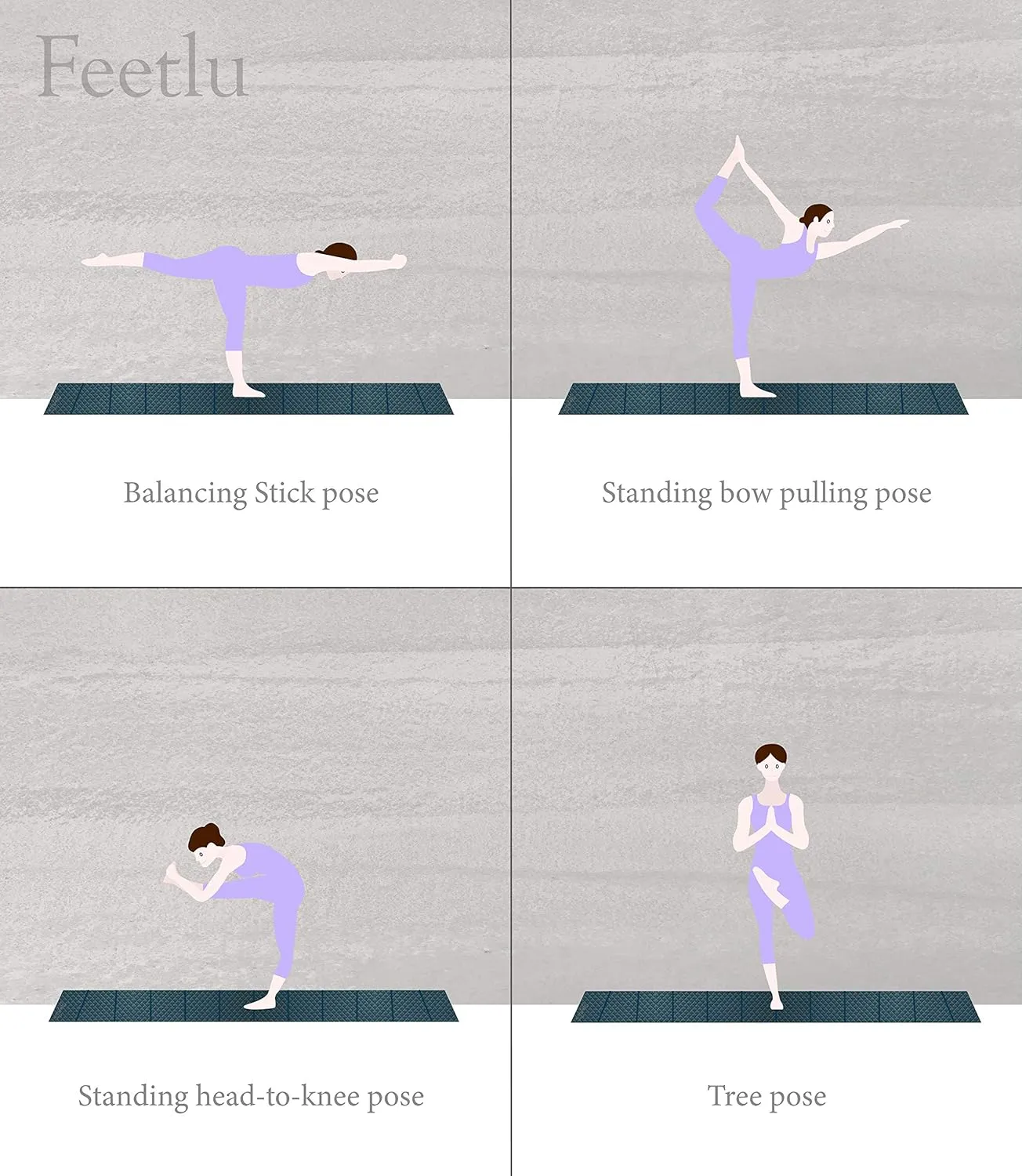 Foldable Yoga Exercise Mat – Lightweight, Anti-Slip, and Easy to Store for Yoga, Pilates, Home Workouts, and Floor Exercises