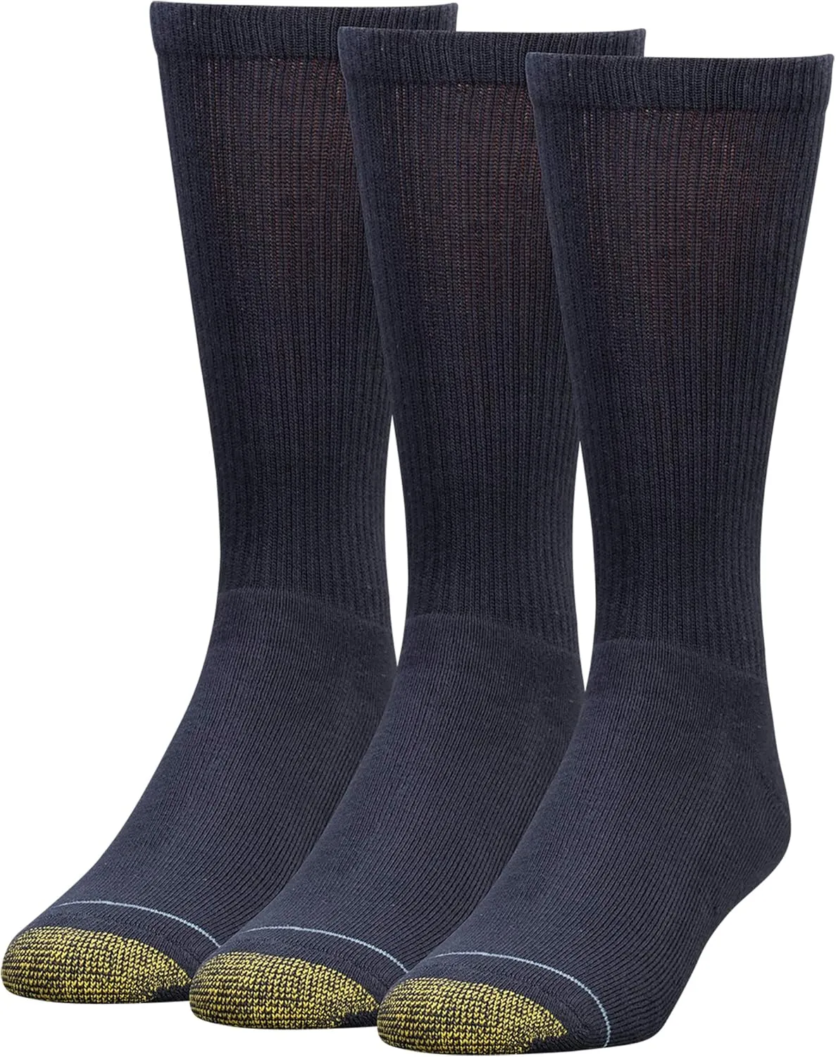 GOLDTOE Men's Uptown Crew Socks, 3-pairs