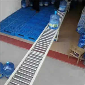 Gravity Conveyor Truck Trailer Gravity Conveyor, Industrial Light-Duty Gravity Conveyor Foldable Extra for Commercial Truck Trailer and Warehouses(Silver-(w) 30cm,150cm)