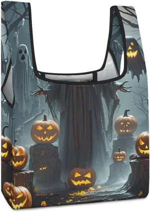 Grim Reaper Tote Bag Reusable Shopping Handbag Washable Foldable Grocery Tote for Picnic Shopping