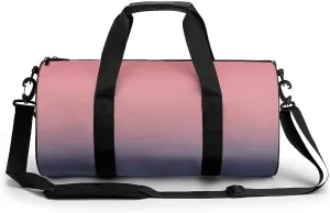 Gym Bag 17in for Men Women, Waterproof Foldable Sports Organizer, Durable Workout Travel Duffle Bag, Soft Evening Shift-869