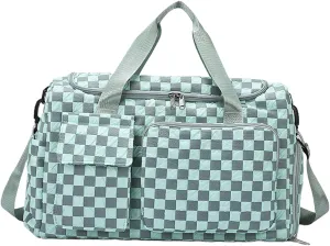Gymnastics Duffel Bag, Gym Bag - Lightweight Sports Duffel Bag with Shoes Compartment - Sports Equipment Organizer, Multifunctional Washable Personal Items Carrier, Lake Blue, Consulte la descripción