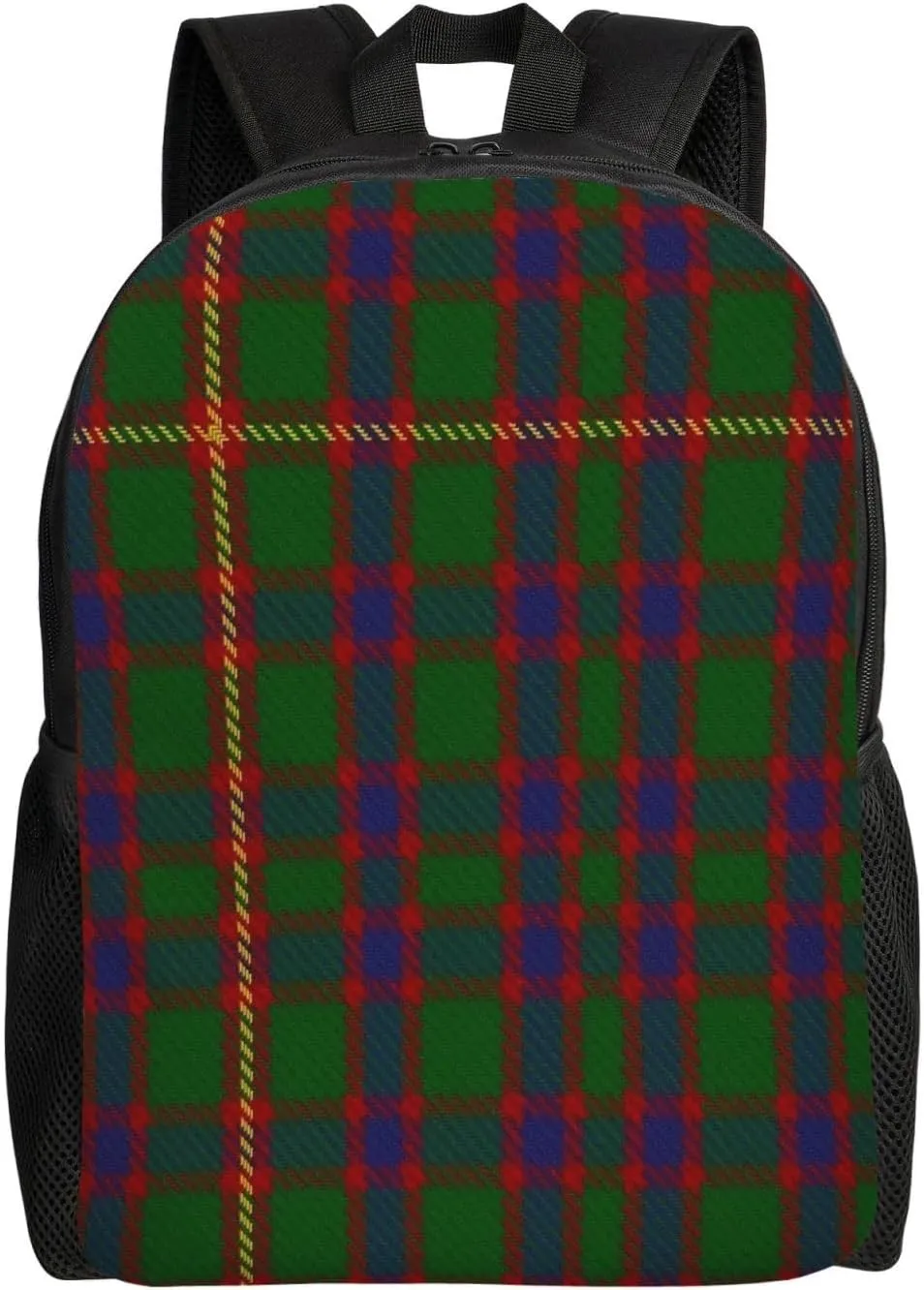 Hall (1994) Clan Family Tartan Minimalist Laptop Backpack – Waterproof Business Travel Bag, Breathable Design, Modern Work & Leisure