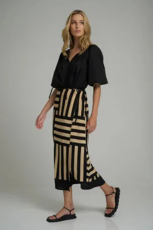 Hana Skirt Oxford - Pesto/Cashmere