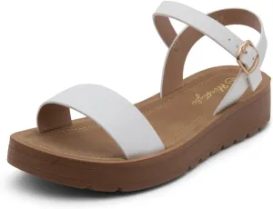 Herstyle Women’s Flat Sandals – One Band Ankle Strap Dressy Casual Sandals with Cushioned Footbed | Comfortable Open Toe Walking Shoes for Summer & Daily Wear