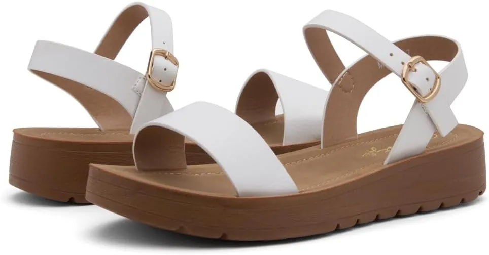 Herstyle Women’s Flat Sandals – One Band Ankle Strap Dressy Casual Sandals with Cushioned Footbed | Comfortable Open Toe Walking Shoes for Summer & Daily Wear