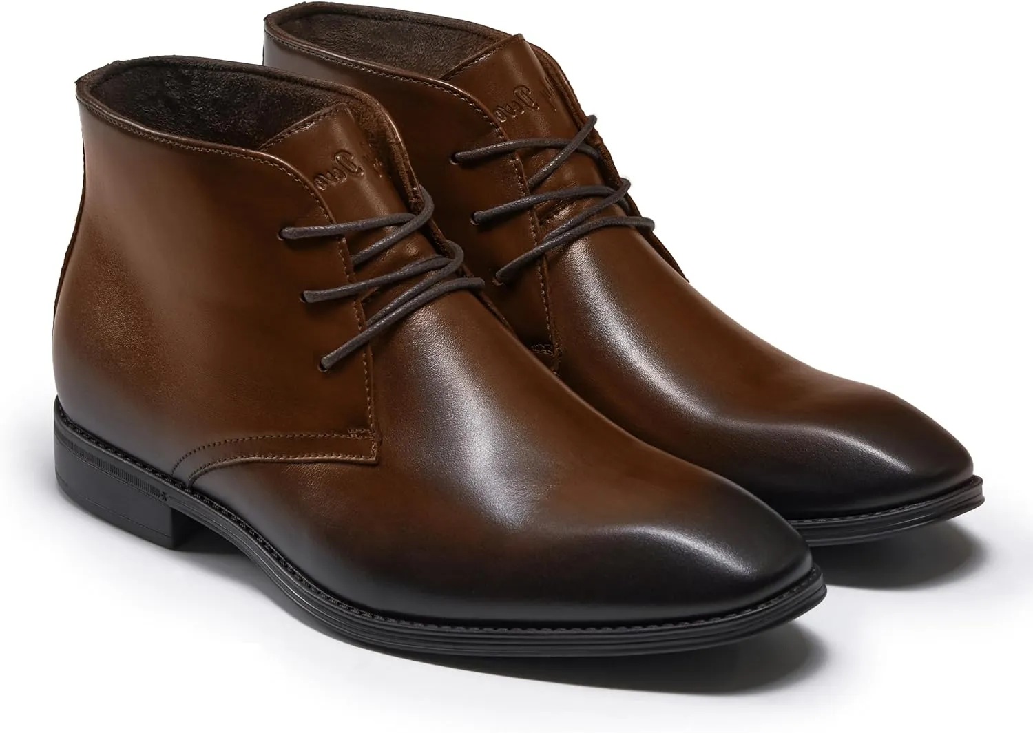 Holy dove Mens Dress Boots,Premium Leather Oxford Chukka, Waterproof Non-Slip Business Boots for Men‌‌