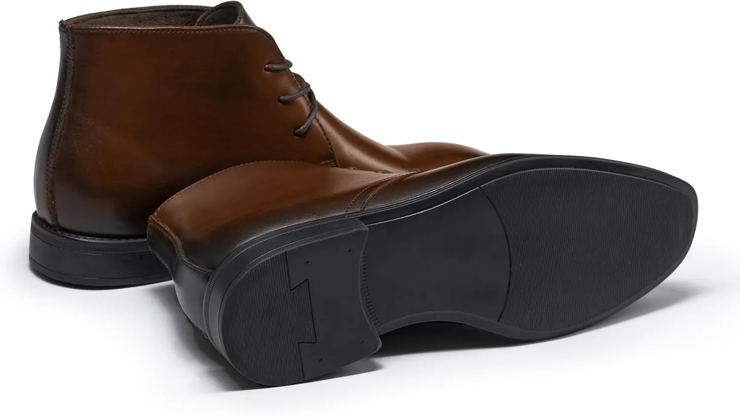 Holy dove Mens Dress Boots,Premium Leather Oxford Chukka, Waterproof Non-Slip Business Boots for Men‌‌