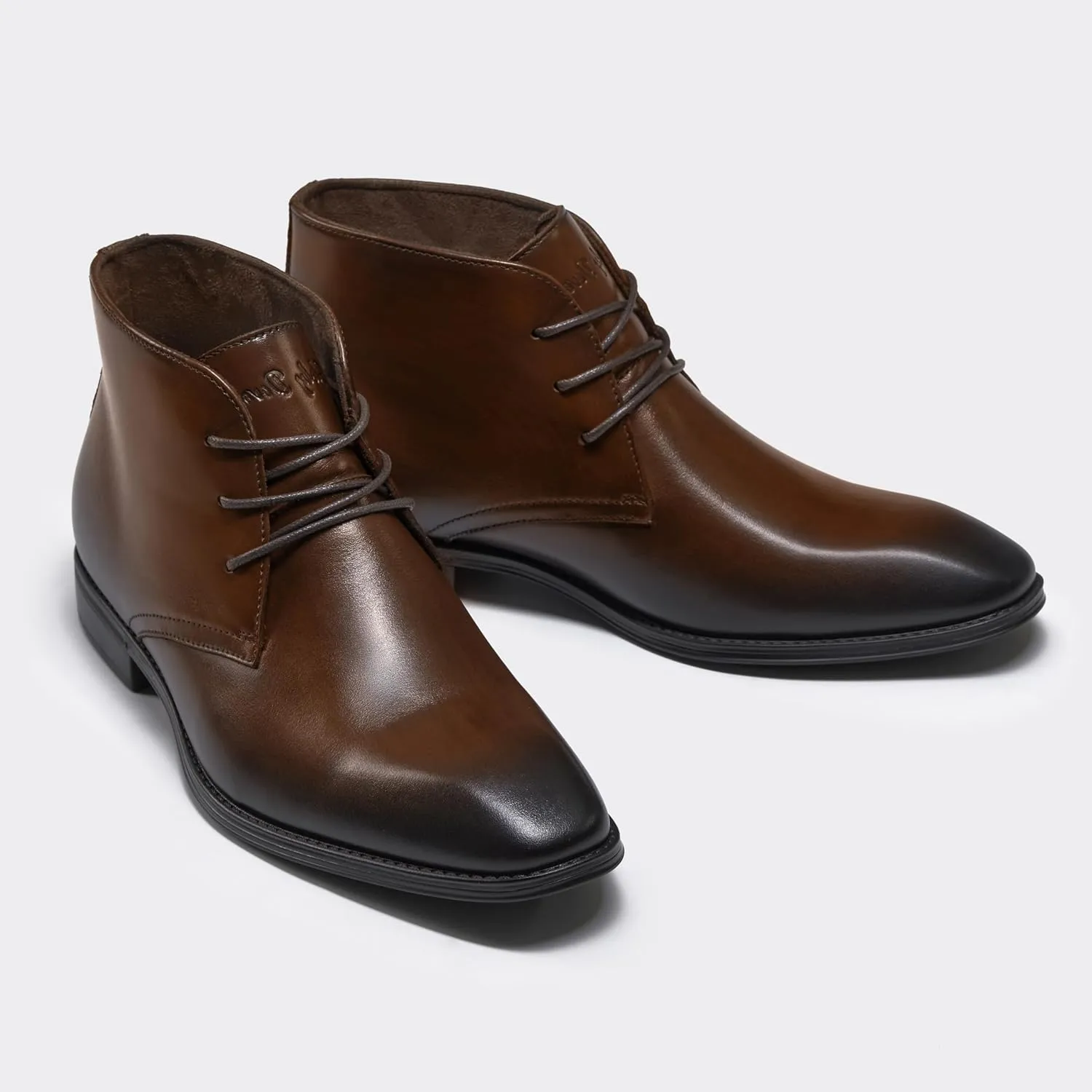 Holy dove Mens Dress Boots,Premium Leather Oxford Chukka, Waterproof Non-Slip Business Boots for Men‌‌