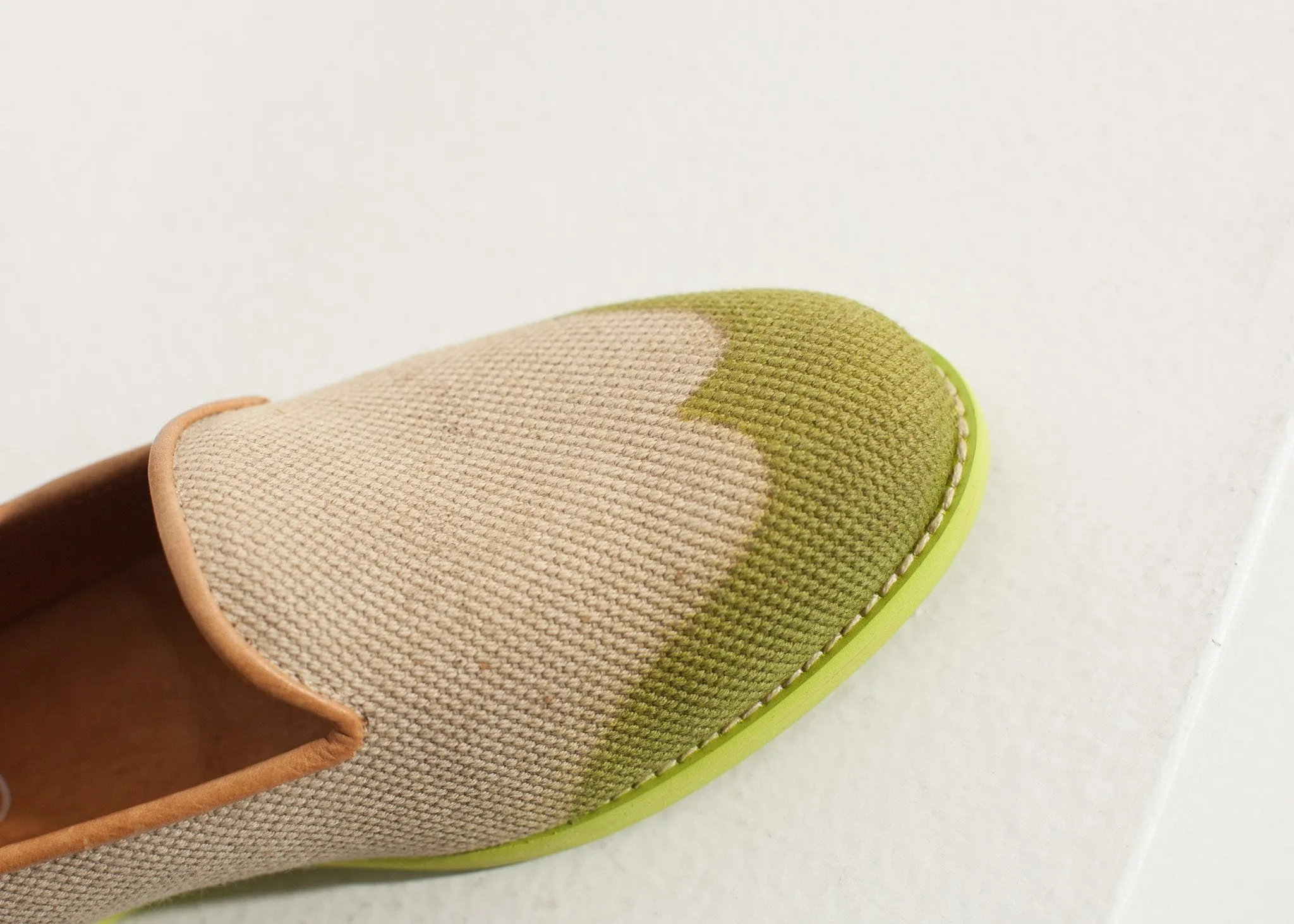 in Lime Wingtip Proactive service Competitive Loafer