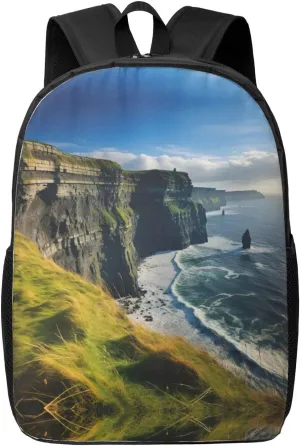 Ireland Outdoors County Clare The Cliffs Print Perfect Personal Item Travel Bag-Unisex Travel Backpack Carry On Flight Approved-Laptop Backpack