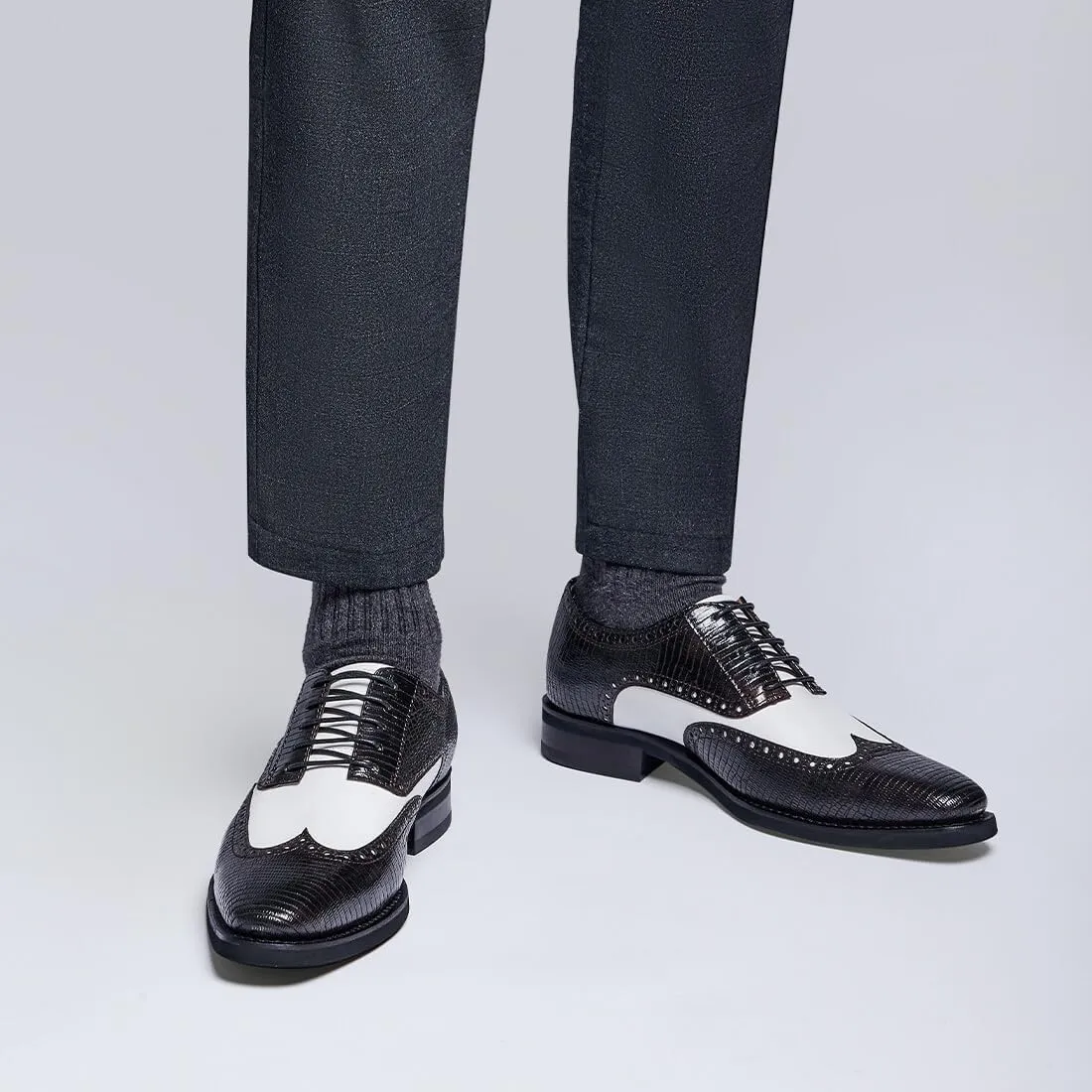 Jepsengord Men's Dress Shoes Genuine Leather Oxfords Luxury Formal Business Suit Shoes with Blake Rapid Stitch