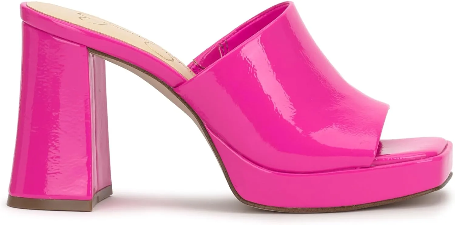Jessica Simpson Womens Kashet Patent Block Heel Pumps