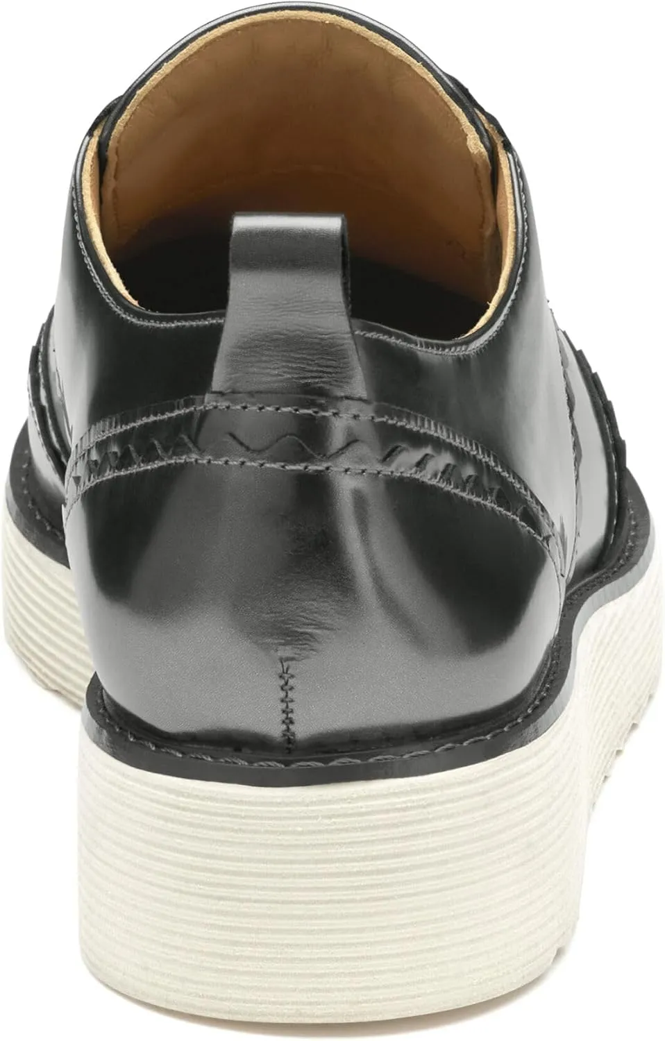 Johnston & Murphy Mitzi Scalloped Oxford Shoes for Women – 1.25” Platform Shoes, Women’s Slip On Oxfords