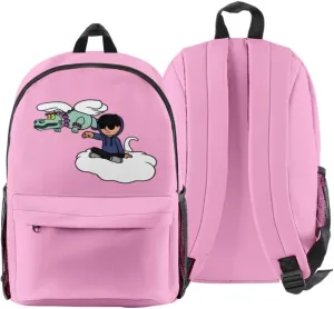 Junior H Sad Boyz Merch Backpack Bag Casual Daypack Travel Bags (Pink)