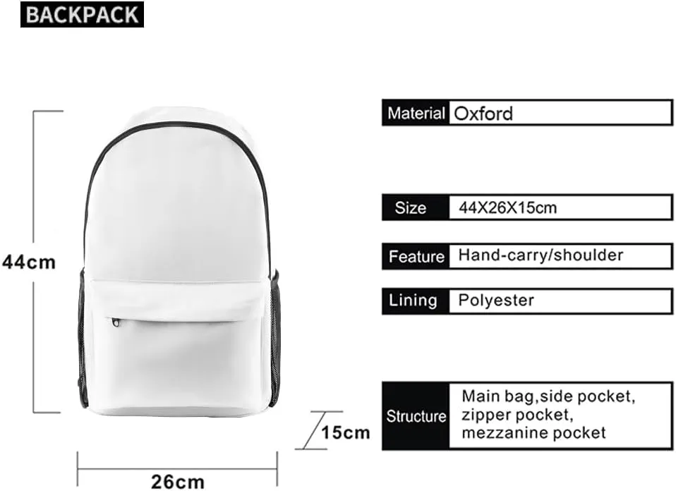 Junior H Sad Boyz Merch Backpack Bag Casual Daypack Travel Bags (Pink)
