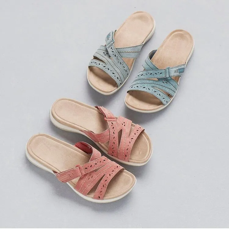 Kaelira™ | Cushioned Arch Slide Sandal