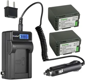 Kastar 2-Pack CGR-D28 Battery and LCD AC Charger Compatible with Panasonic CGR-D120E/1B, CGA-D16, CGA-D16A/1B, CGA-D16R, CGA-D16S, CGA-D16SE/1B, CGA-D220, CGA-D220A/1B, CGA-D220E/1B, CGR-D16 Battery