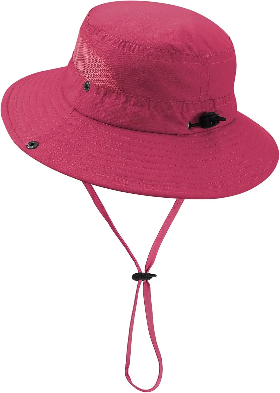 Kids UPF50  Sun Protection Bucket Hat - Adjustable 2.7" Brim Foldable Waterproof Design for Beach Hiking Fishing