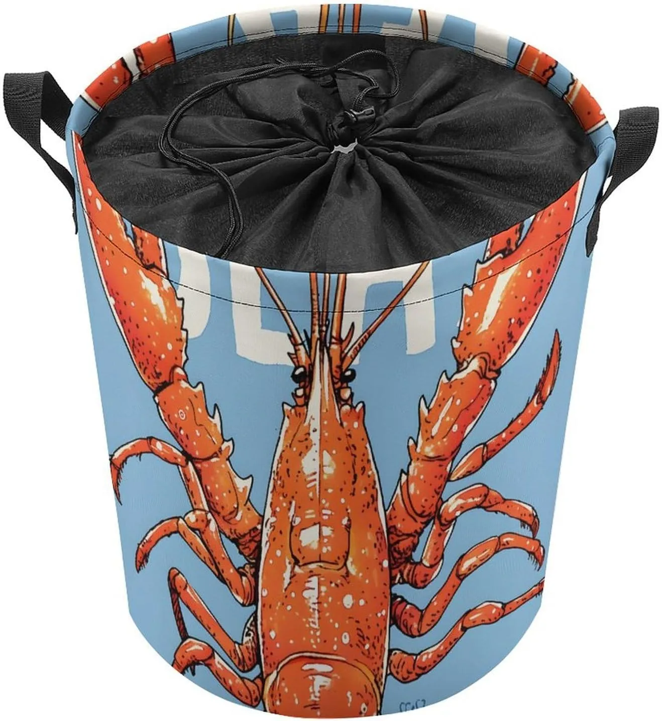 Laundry Hampers, Large Drawstring Laundry Bag, Removable Laundry Bags, Collapsible Storage Bin with Handles for Home Organization, Kids Room, Nursery Arthropod