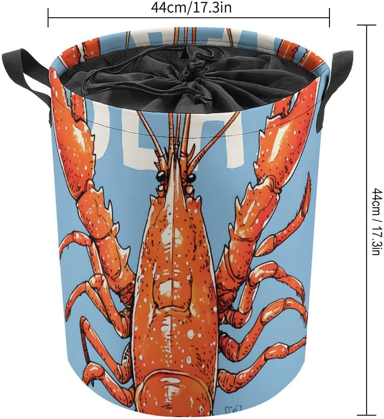 Laundry Hampers, Large Drawstring Laundry Bag, Removable Laundry Bags, Collapsible Storage Bin with Handles for Home Organization, Kids Room, Nursery Arthropod