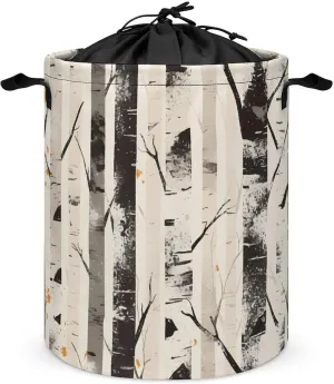 Laundry Hampers, Large Drawstring Laundry Bag, Removable Laundry Bags, Collapsible Storage Bin with Handles for Home Organization, Kids Room, Nursery Branch