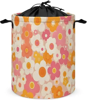 Laundry Hampers, Large Drawstring Laundry Bag, Removable Laundry Bags, Collapsible Storage Bin with Handles for Home Organization, Kids Room, Nursery Organism