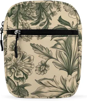 Light Green And Beige Oxford Cloth Ammo Crossbody Shoulder Bag Medic Bag Classic Small Messenger Crossbody Bag Unisex Classic Canvas Shoulder Bag for Women, Bookbag for Work